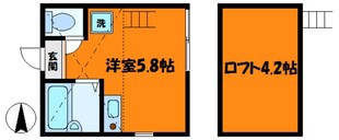 ユナイト日吉リューデスハイムの物件間取画像